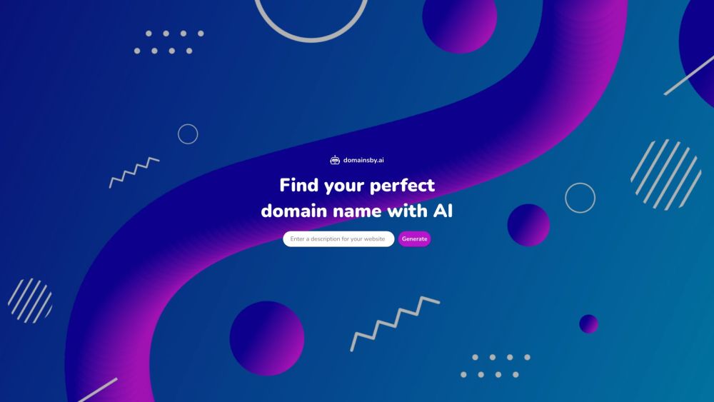 Domains By Ai : AI-Powered Domain Name Generator Tool