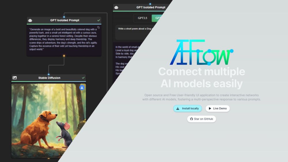 AI-Flow: Open Source App for Easy Multi-AI Model Networking : Connect Multiple AI Models Effortlessly with User-Friendly UI