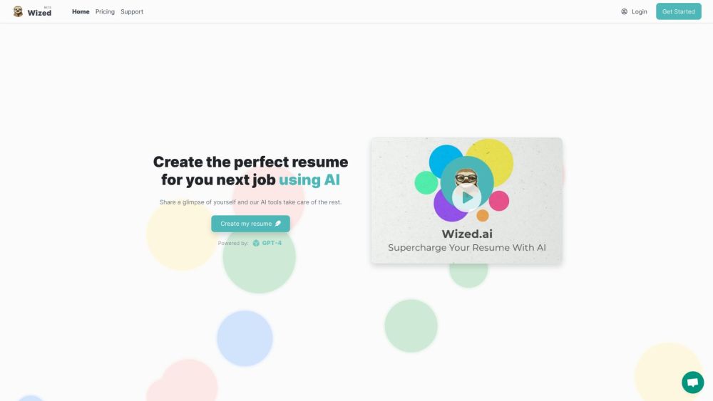 Wized.AI : GPT-Powered Resumes, Tailored Skills, Dream Job Success
