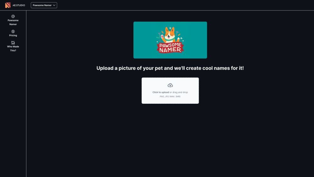 Pawsome Namer: AI-Powered Names From Pet Photos