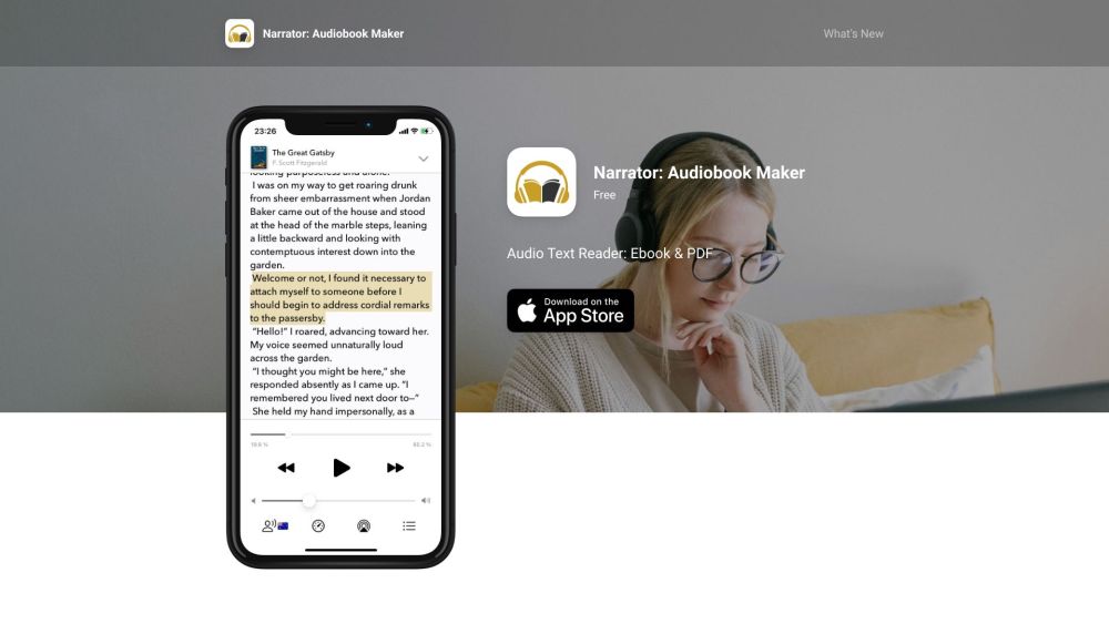 Narrator: Captivating Audiobooks From eBooks, Engage Anytime