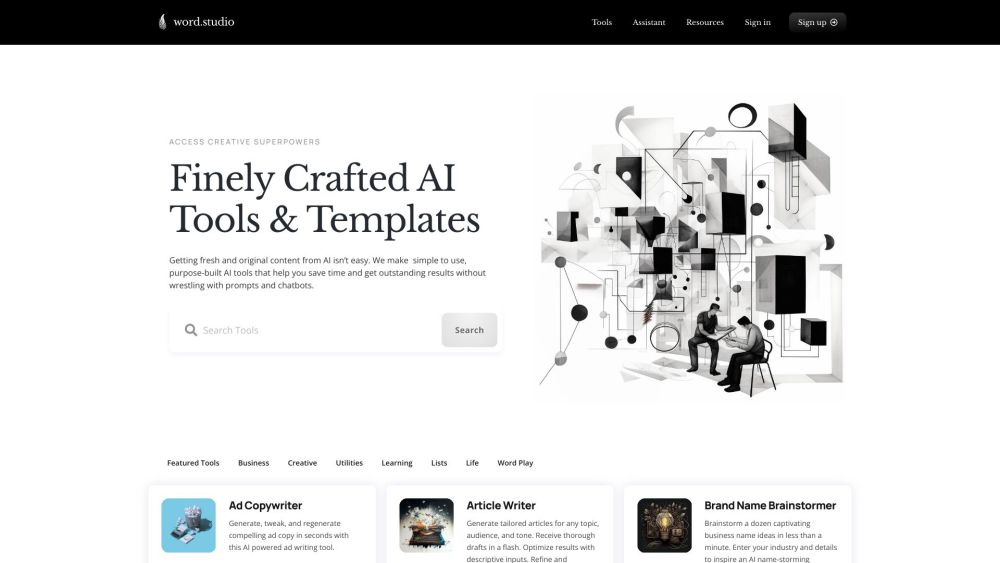 Word.Studio: AI Writing, Editing, Research Tools for Quick Results