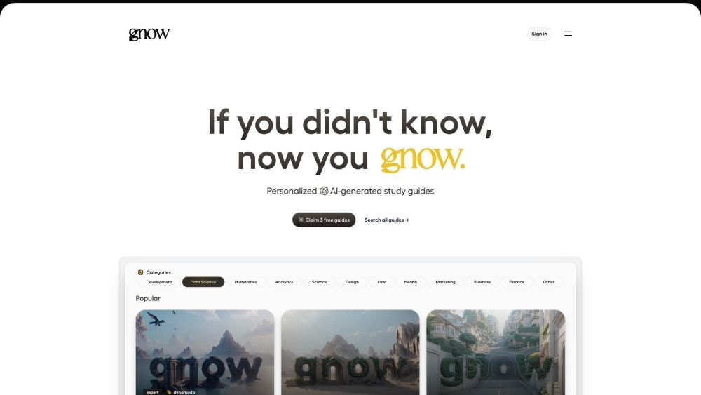 Gnow: Personalized AI Learning Platform for Smarter Study