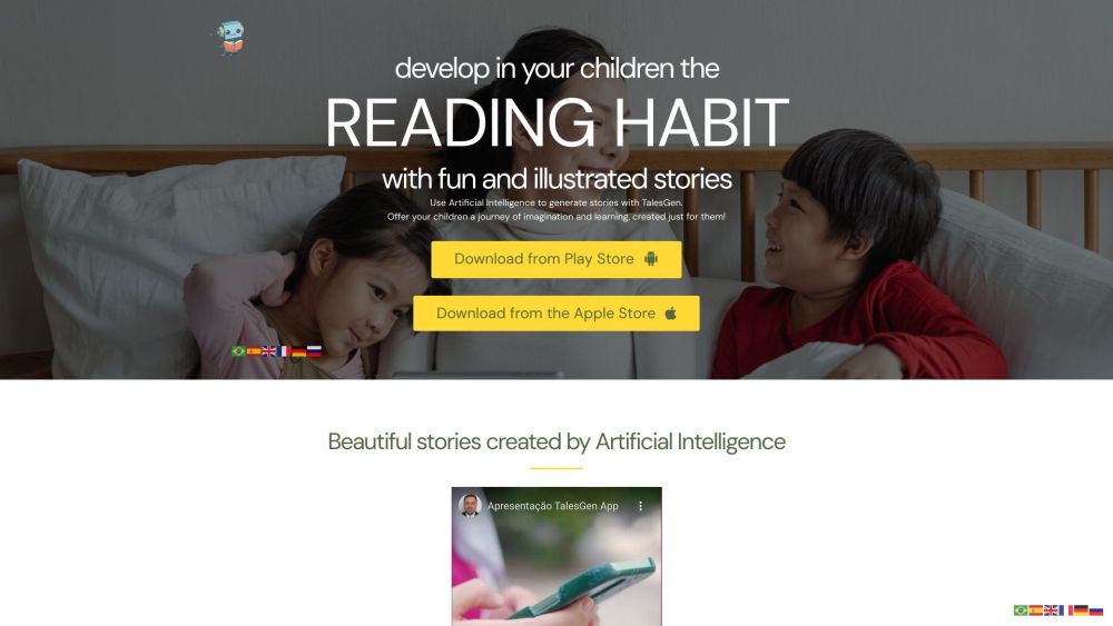TalesGen: AI-Crafted, Kid-Friendly Stories Sparking Joy & Imagination