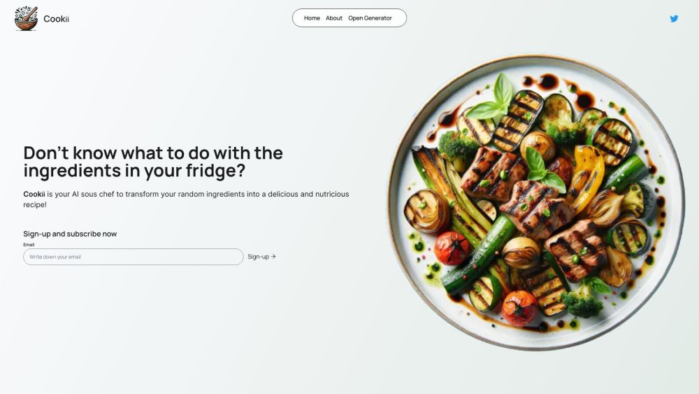 Cookii: AI Recipe App for Custom Meals from Your Ingredients