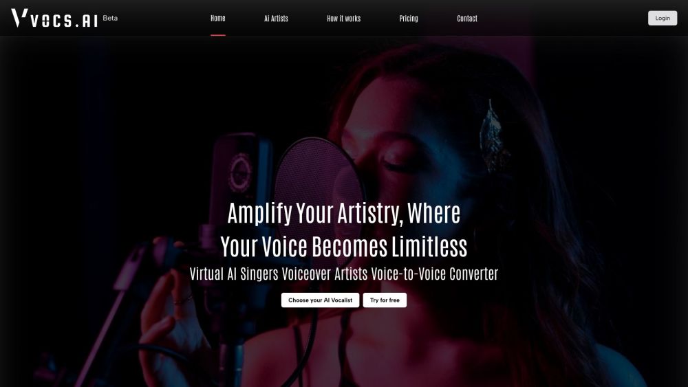 Vocs AI: 30+ AI Singers, Rappers & Voice Artists for Music & Ads