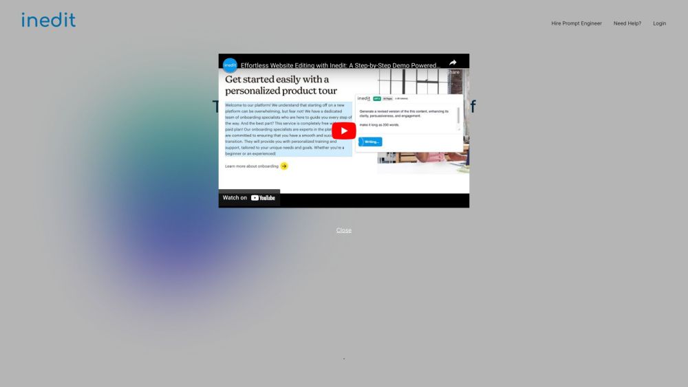 Inedit: Real-Time GPT-Powered Website Content Editing Made Easy