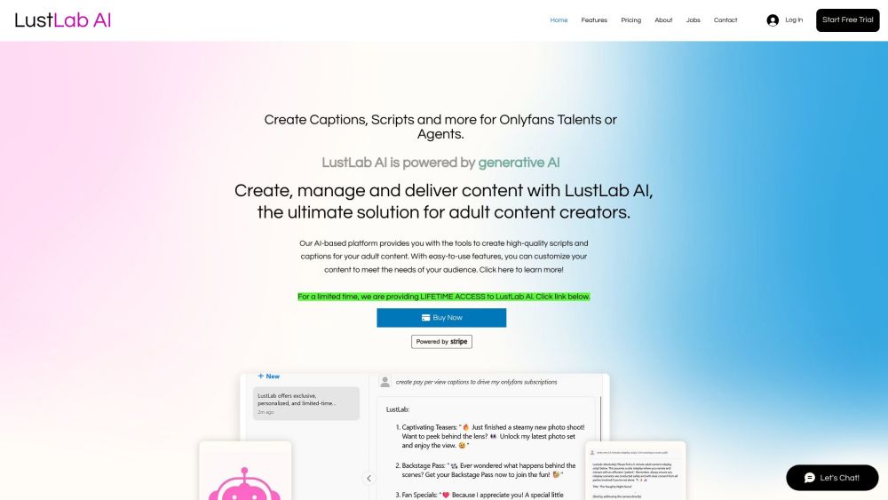 LustLab : AI-Powered Personalized Support & Tailored Success Strategies
