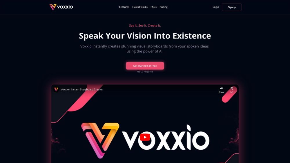Voxxio: AI Platform Turning Spoken Ideas Into Storyboards Effortlessly