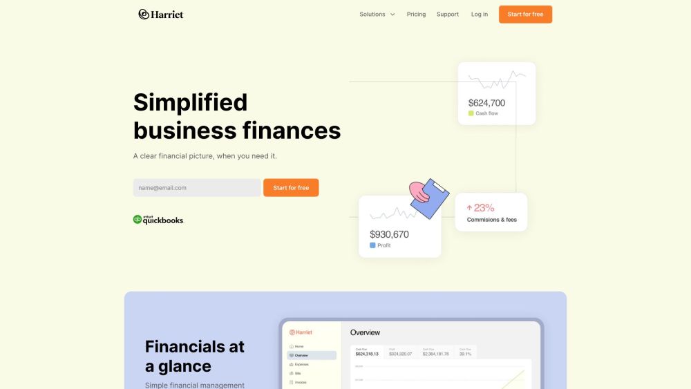 Harriet: Clear Insights & Flat-Fee Bookkeeping for SMEs
