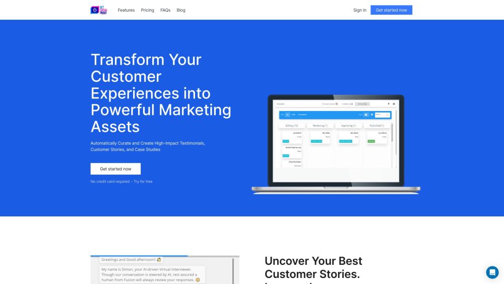 Testimonializer: ChatGPT-Powered Testimonials for Trust & Conversions