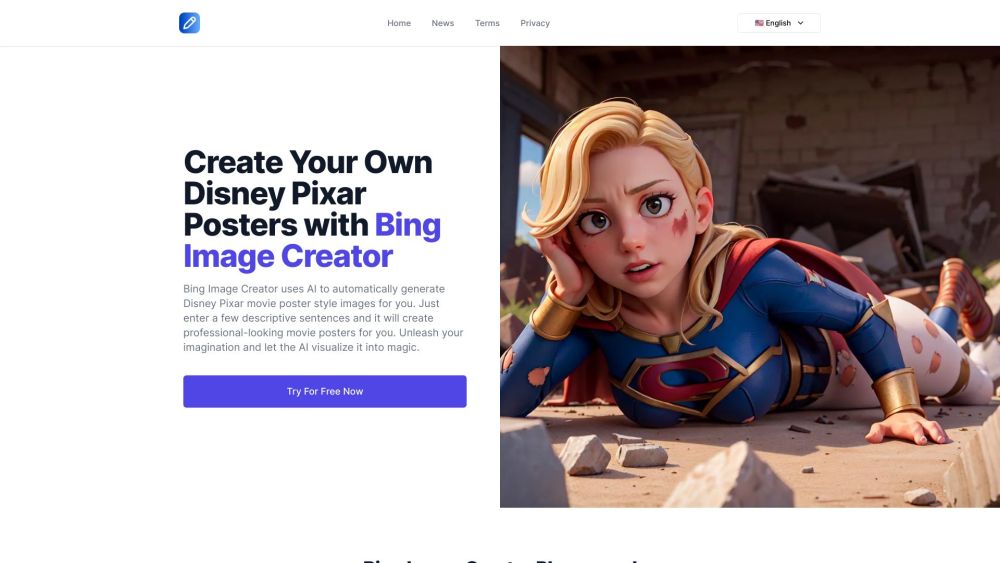 Bing Image Creator: AI Generates Disney-Pixar Style Movie Posters