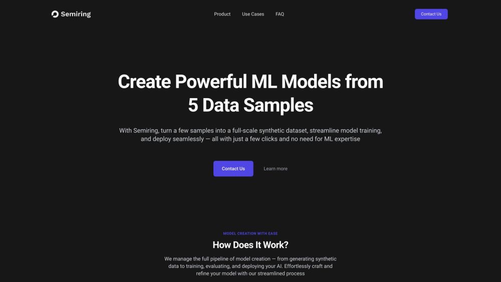 Semiring: Build & Deploy ML Models Effortlessly – No Expertise Needed
