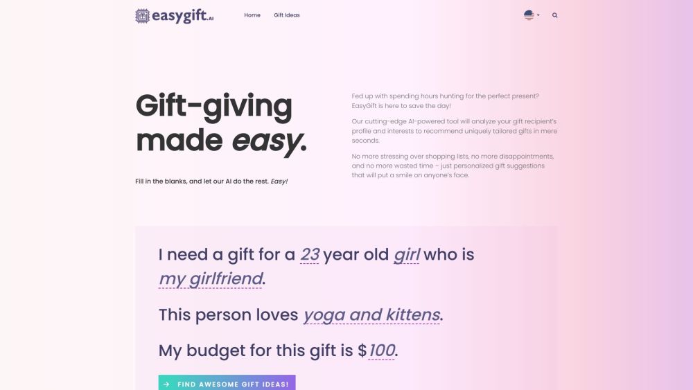 EasyGift: AI Gift Finder for Personalized Suggestions