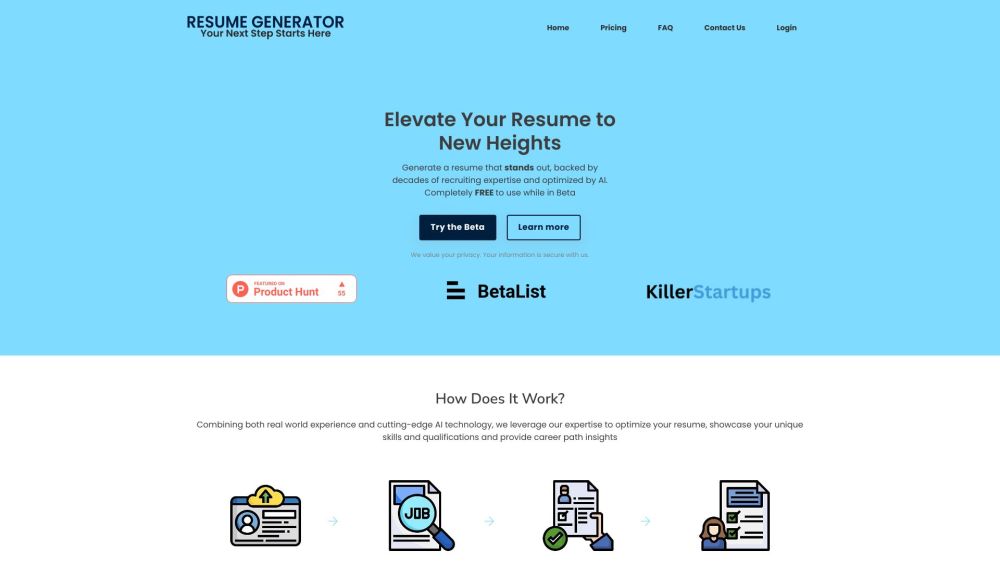 Resumegenerator.io : Free AI-Optimized Resume Builder