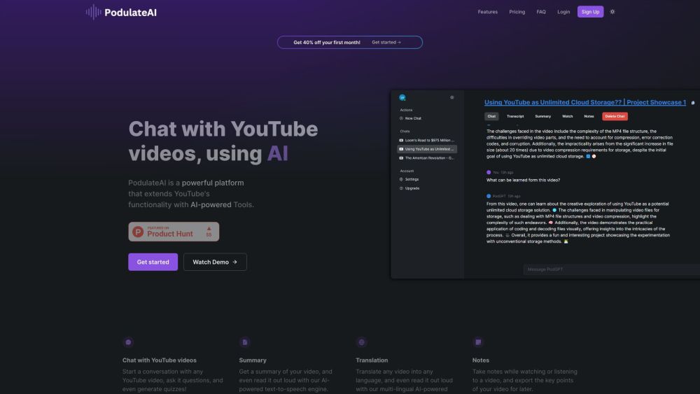 PodulateAI: AI Tools for YouTube Automation & Content Discovery
