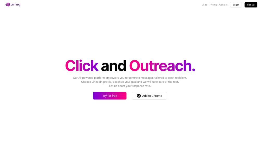 Aimsg: Personalized Messages from LinkedIn Profiles – Connect Smarter