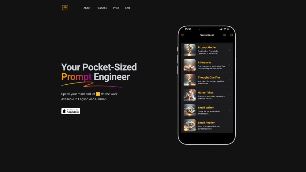PromptSpeak.AI: Smart AI Chatbots for iOS & Mac Messaging
