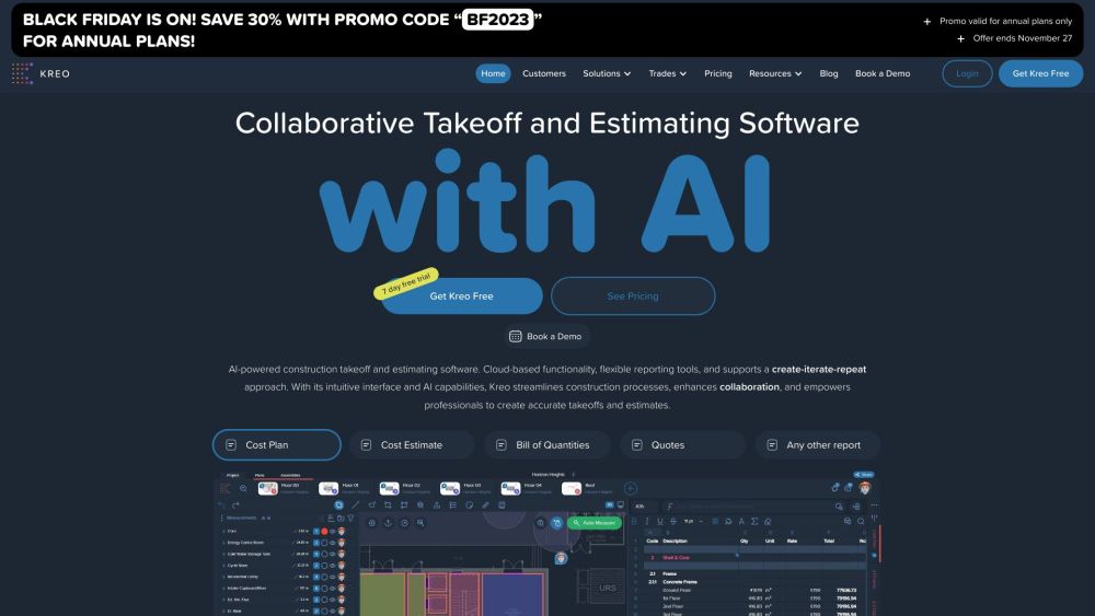 Kreo Software: AI Estimating & Collaboration for Accurate Takeoffs