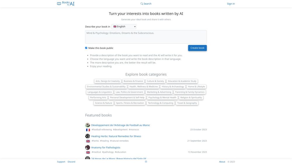 Books by AI : Customized, AI-Written, Interest-Tailored Stories