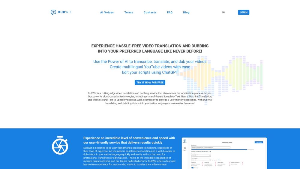 DubWiz : AI-Powered Video Translation & Dubbing With Realistic Voices