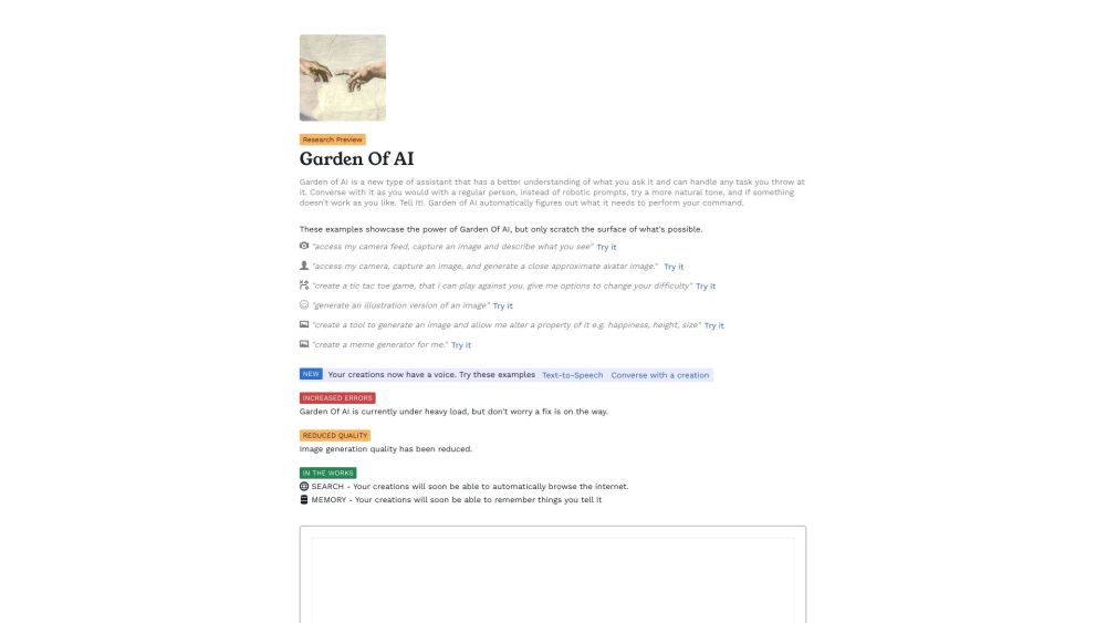 Garden of AI: Intelligent Agent for Any Task Handling : Understands Commands, Takes Action - Effortless & Versatile