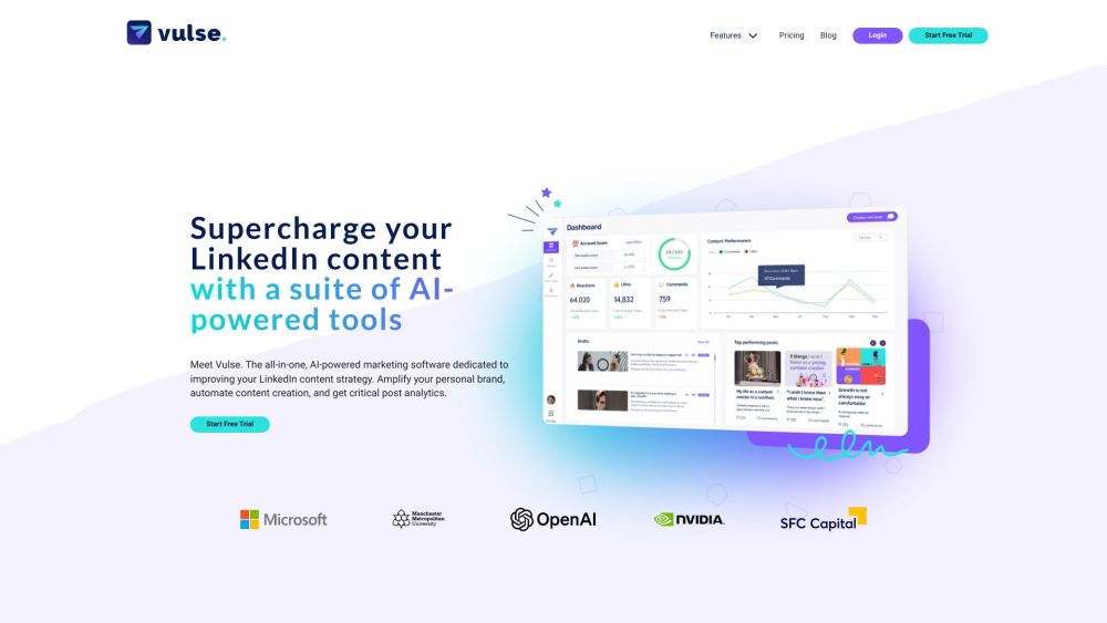 Vulse: AI Marketing, Analytics, Post Planner, Content Creation