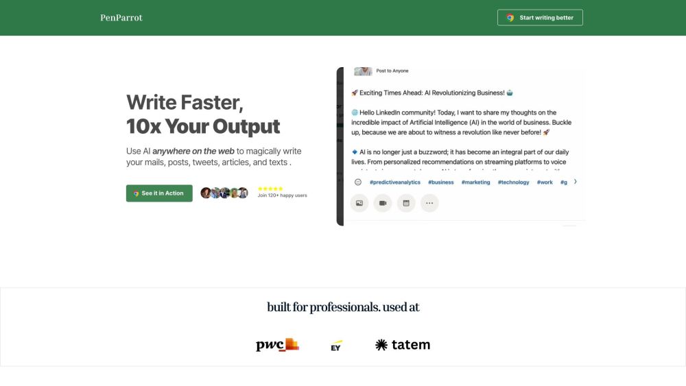 PenParrot : AI On-The-Go, Custom Prompts, Boost Creativity & Productivity