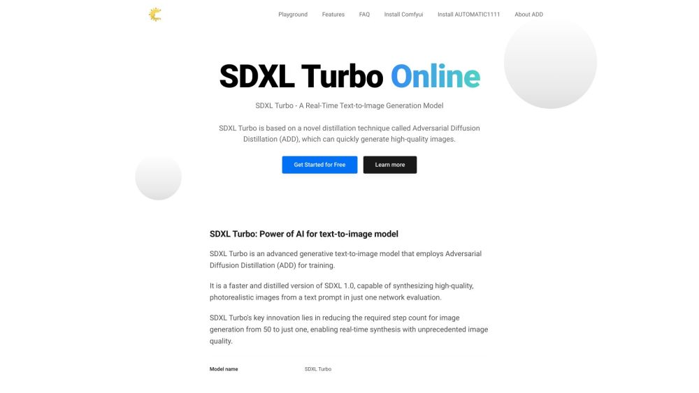 SDXL Turbo: Lightning-Fast Text-to-Image with ADD Tech