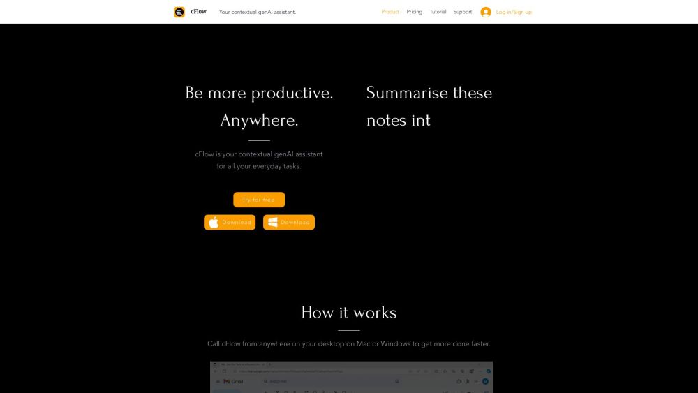 cFlow Tech: Text-to-ChatGPT Tool for Apps & Browsers : Hotkey AI Magic