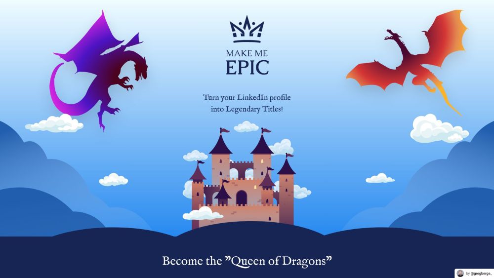 Make Me Epic: Fantasy Titles for LinkedIn Profiles