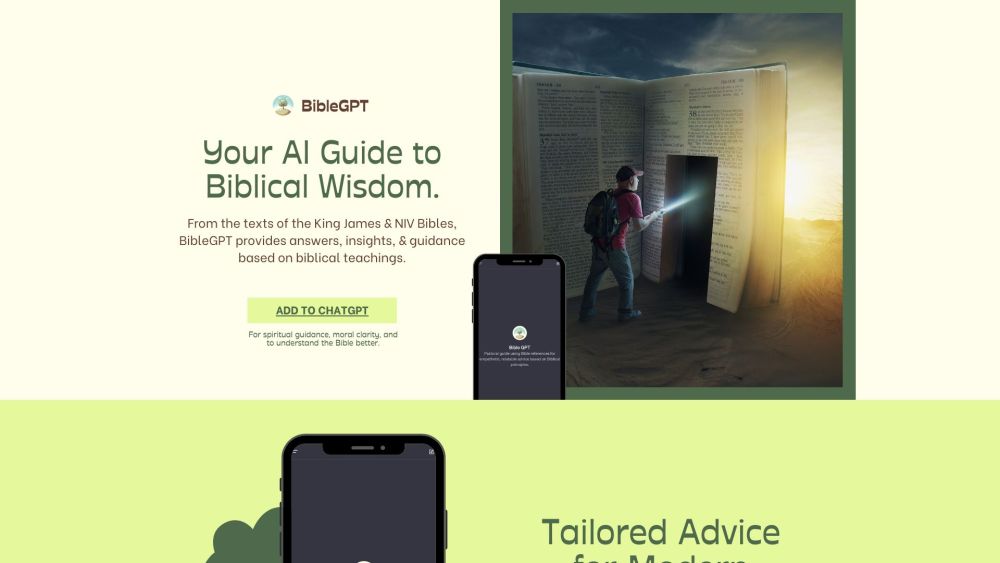 Bible GPT: AI Guide for Biblical Wisdom & Faith Exploration