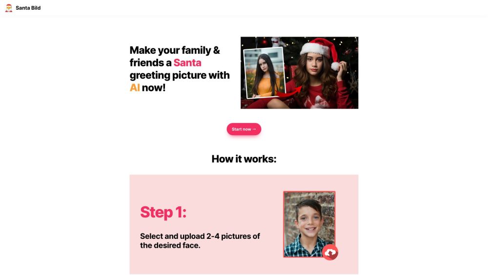 SantaBild : AI-Powered Santa Selfies, Festive & Shareable Fun!