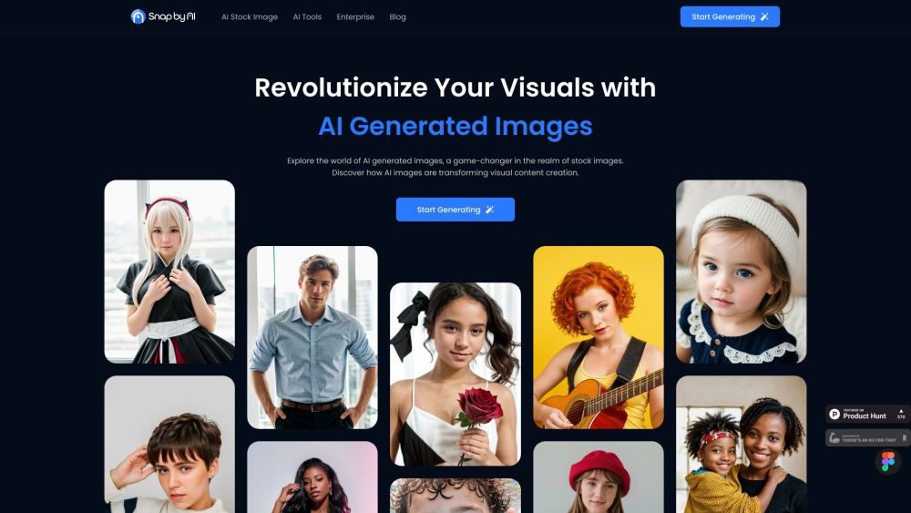 Snapby AI: Free AI-Generated Stock Images, Unlimited Usage Forever