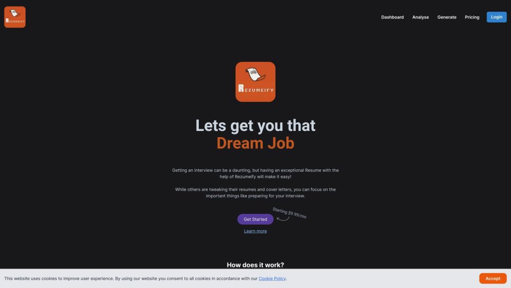 Rezumeify: AI Resume Analysis, Cover Letter Creation & Job-Ready Resumes