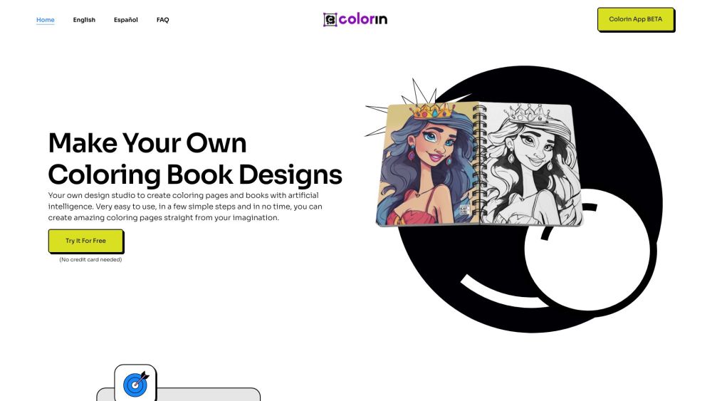 Colorin AI: Custom Studio for AI-Powered Coloring Pages & Books : Design instantly with AI—endless creativity, zero hassle