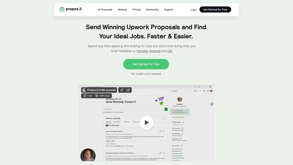 Proposli: Job Search, Proposal Help, Land Gigs Faster
