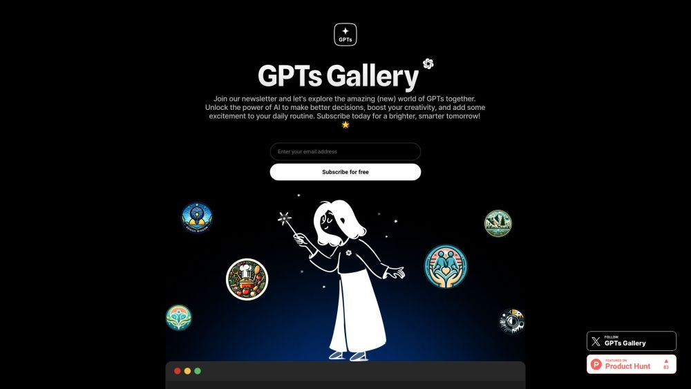 GPTs Gallery: Boost Productivity, Spark Creativity, Simplify Tasks