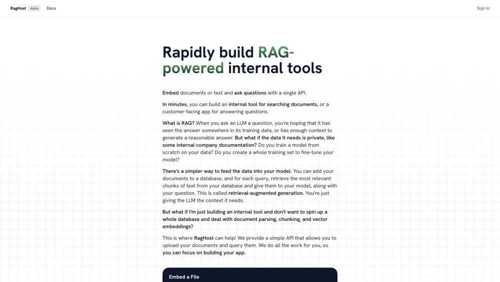 RagHost : Rapid AI Tools for Teams to Boost Efficiency
