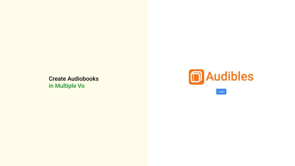 Audibles : AI Voices, Natural, Transform Texts, Captivating Audiobooks
