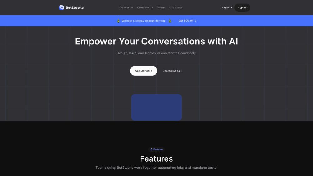BotStacks: No-Code AI Assistant Builder for Seamless Conversations : Build, Connect, and Power Bots in Minutes