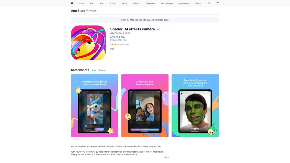 Shader: AI Effects Camera - 3D Filters & Artistic Photo Transformations