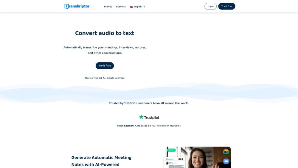 Transkriptor: AI Transcription for Audio & Video, Quick & Accurate