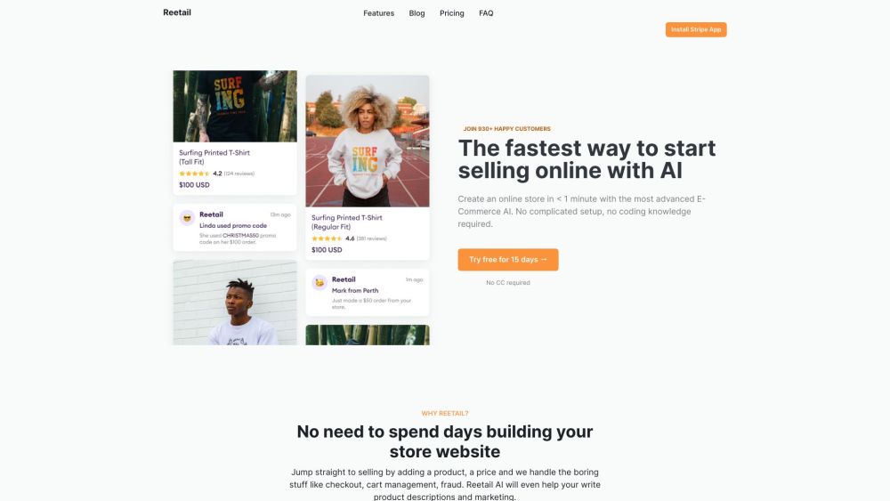 Reetail: AI-Powered Tools for Fast Online Store Launch & Growth