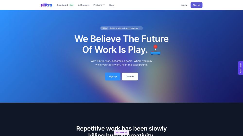 Sintra AI: Smarter Workflows, AI Prompts & Automation Bots