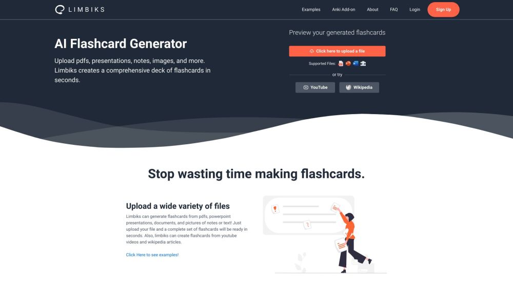 Limbiks AI Flashcard Generator: Upload PDFs & Notes, Instant Study Decks