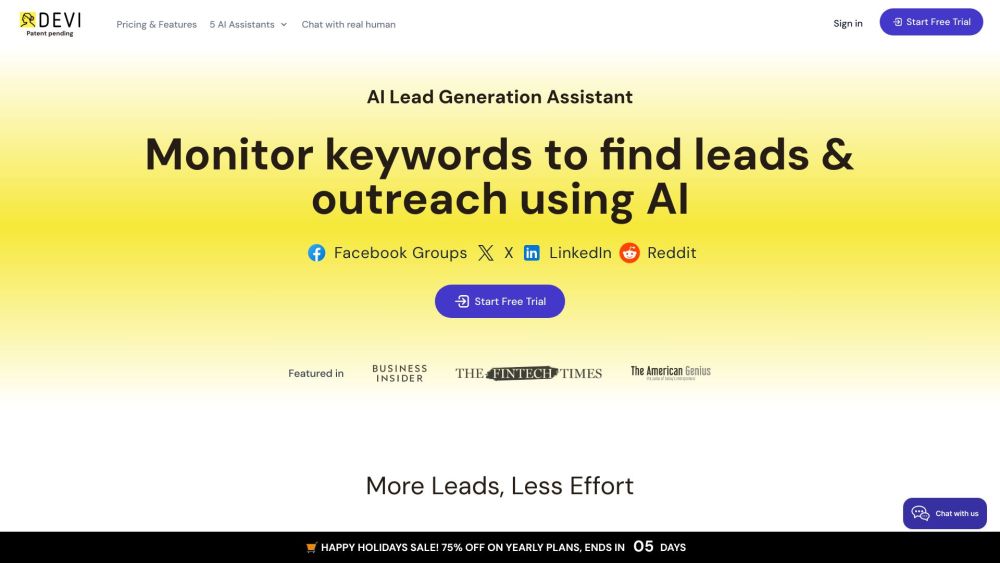 Devi Tool: AI Social Media Lead Monitoring & Outreach Automation