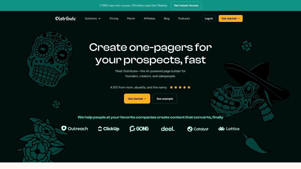 Distribute | Death To Whitepapers: Build Sales Rooms, Lead Magnets & Onboarding Portals Fast