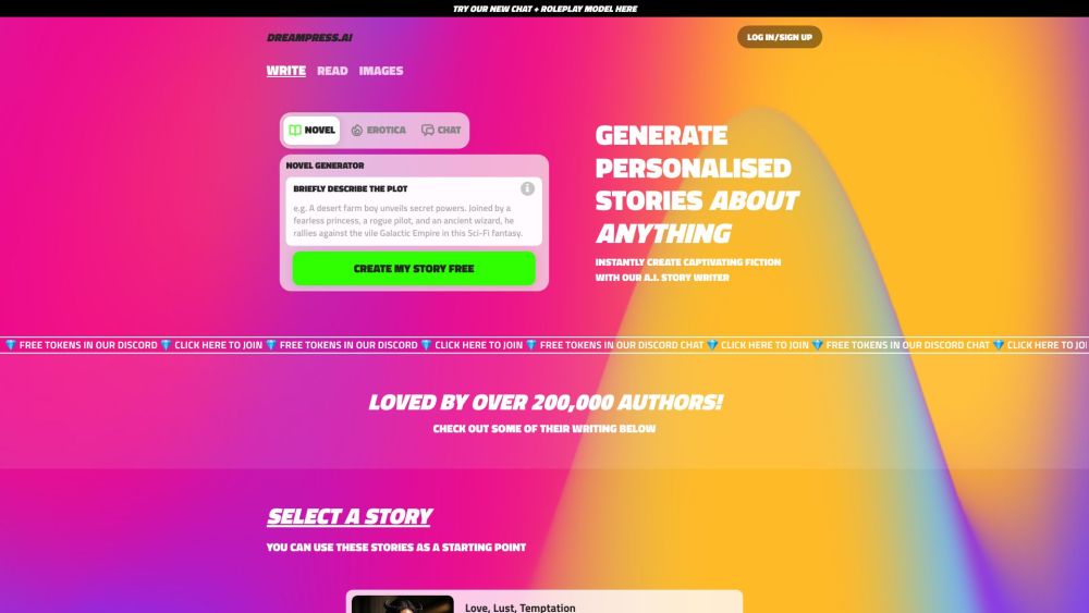 DREAMPRESS : Unique, Personalised Stories On Any Topic Tailored For You