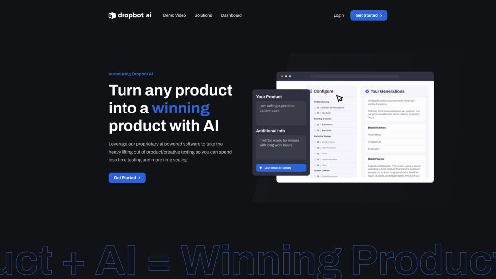 DropbotAI: AI-Driven Insights for Product Optimization